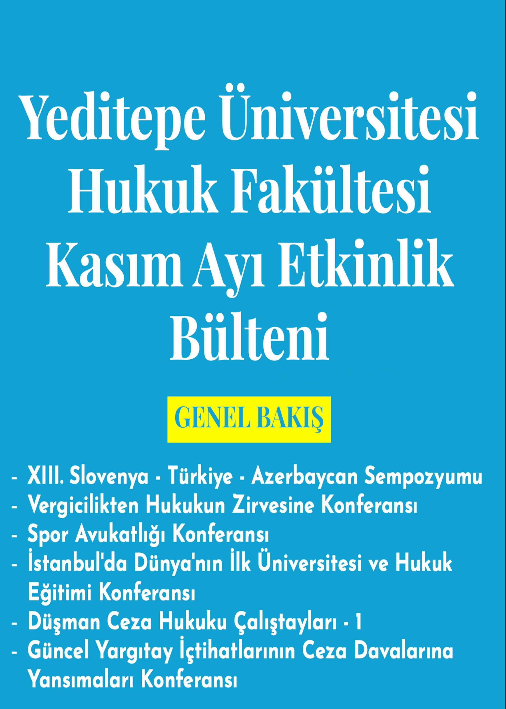 Hukuk Fakültesi Kasım Ayı Etkinlik 2025